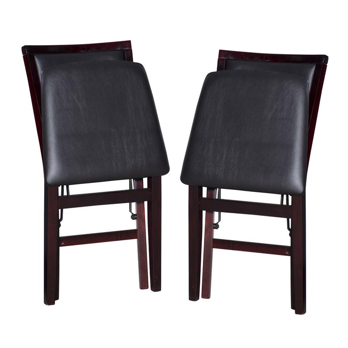 Kiera 18 In Pad Back Folding Chair - Set Of Two