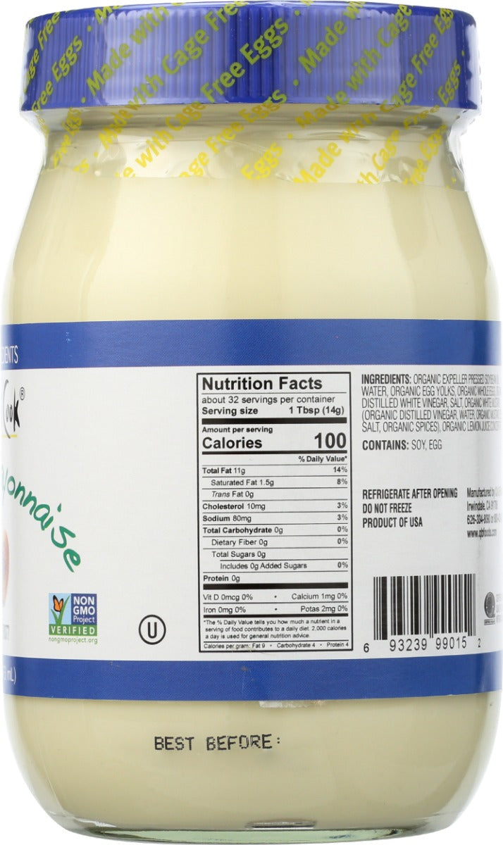 OJAI COOK: Organic Mayonnaise, 16 oz