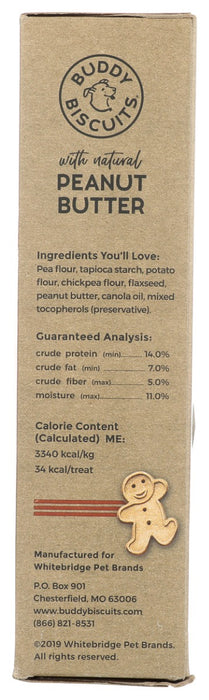 BUDDY BISCUITS: Baked Peanut Butter Dog Biscuits, 14 oz