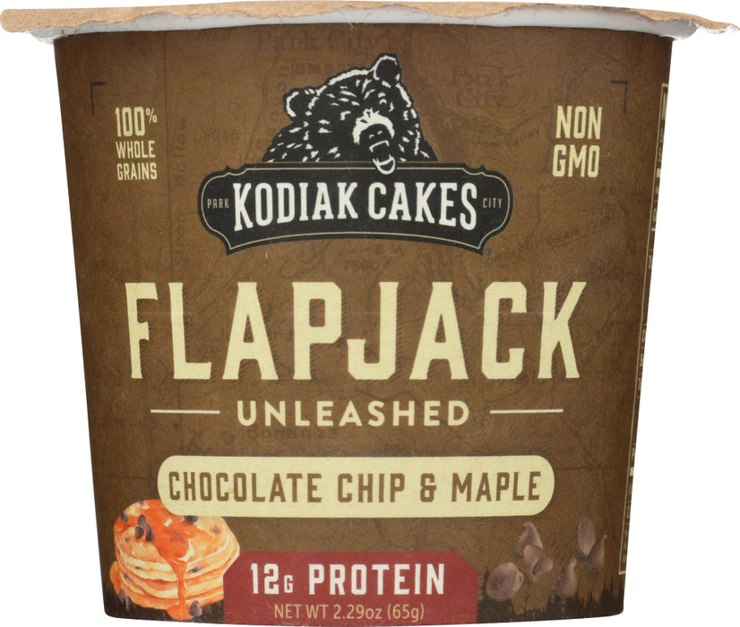 KODIAK: Cakes Pancake On The Go High Protein Snack Chocolate Chip And Maple, 2.29 oz