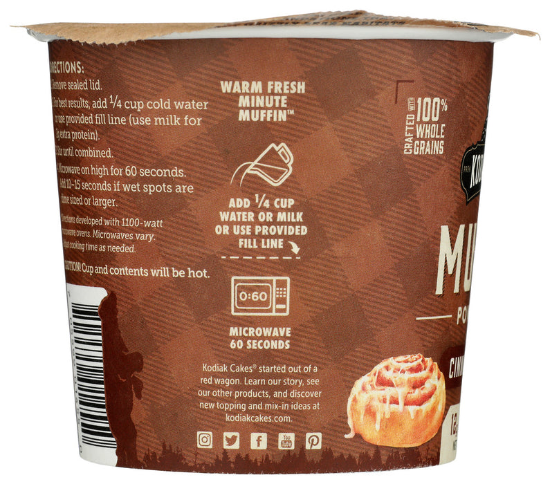 KODIAK: Cinnamon Roll Muffin Mix, 2.29 oz