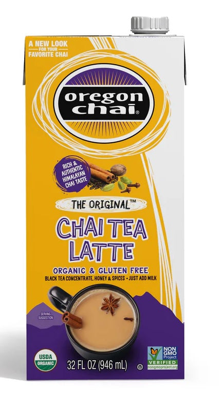 OREGON CHAI: Tea Chai Latte Sugar Free Original, 32 oz