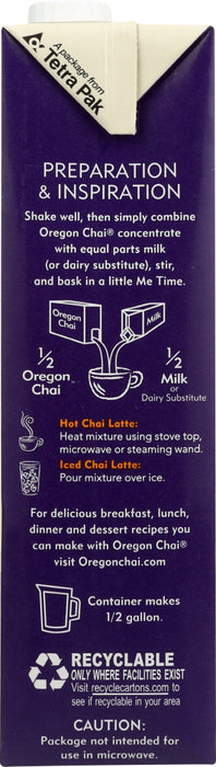 OREGON CHAI: Tea Chai Latte Salted Caramel, 32 oz