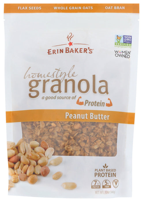ERIN BAKERS: Homestyle Granola Peanut Butter, 12 oz