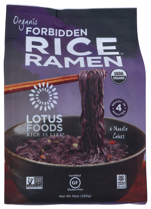 LOTUS FOODS: Forbidden Rice Ramen Pack of 4 , 10 oz