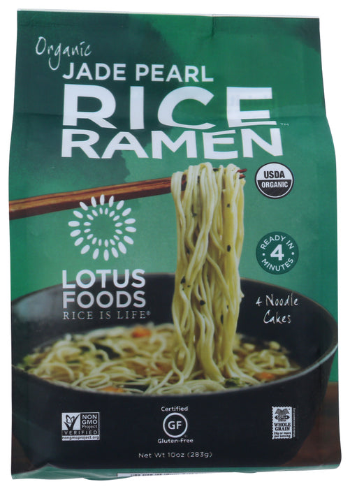 LOTUS FOODS: Jade Pearl Rice Ramen Pack of 4, 10 oz