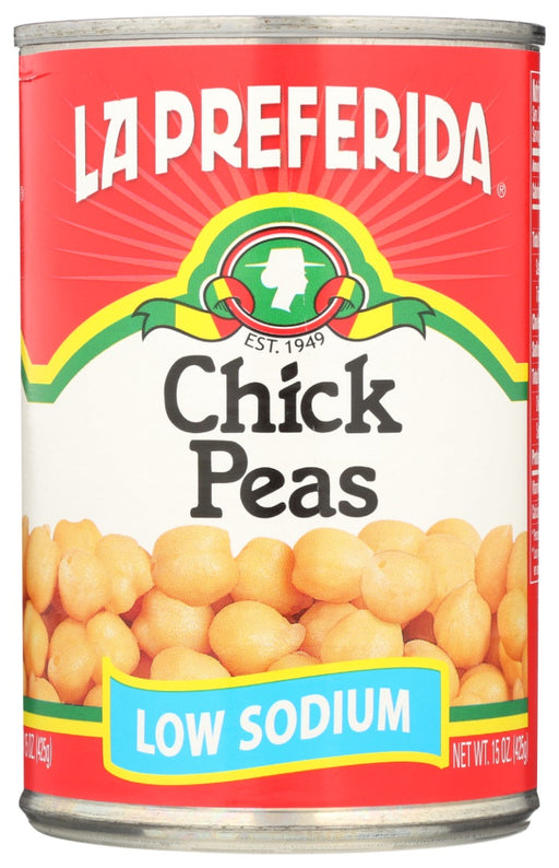 Chick peas are an iconic Mexican ingredient that's versatile to use with a satisfyingly nutty flavor. This low sodium chickpeas are ready to eat -- just open and serve! Blend them to create your own healthy hummus or add them in to soups and stews like the classic pozole. There's no wrong way to prepare a chick pea!