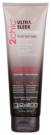 Charged with our own Dual Smoothing Complex of moroccan argan oil + brazilian phyto-keratin for Ultra-Sleek results.