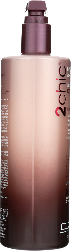 GIOVANNI COSMETICS: 2Chic Brazilian Keratin & Argan Oil Ultra Sleek Conditioner, 24 oz - No Brand For Less