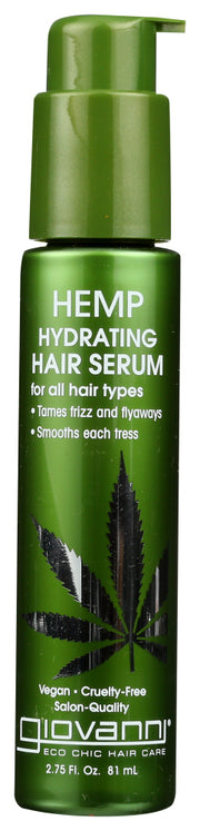 GIOVANNI COSMETICS: Hemp Hydrating Hair Serum, 2.75 oz - No Brand For Less