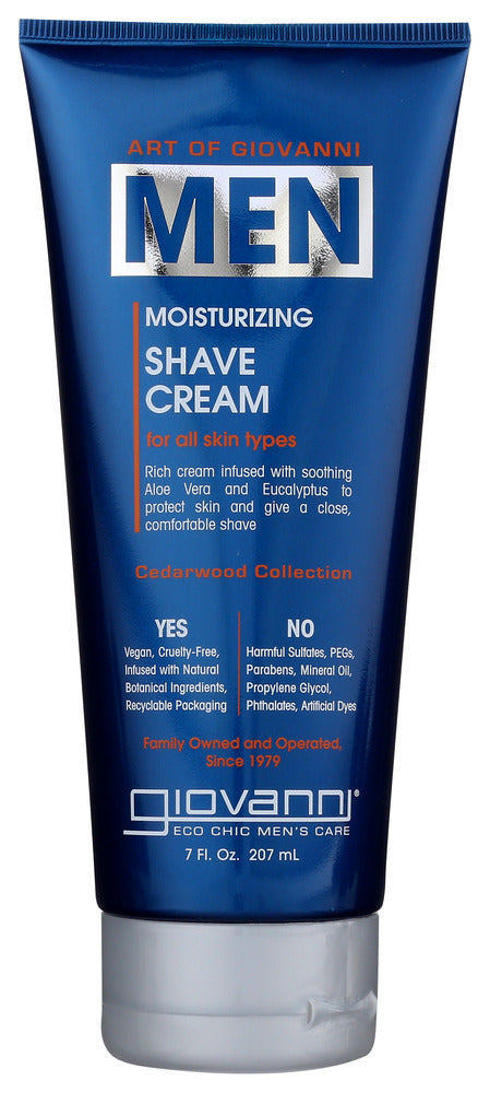 GIOVANNI COSMETICS: Men Moisturizing Shave Cream, 7 fo - No Brand For Less