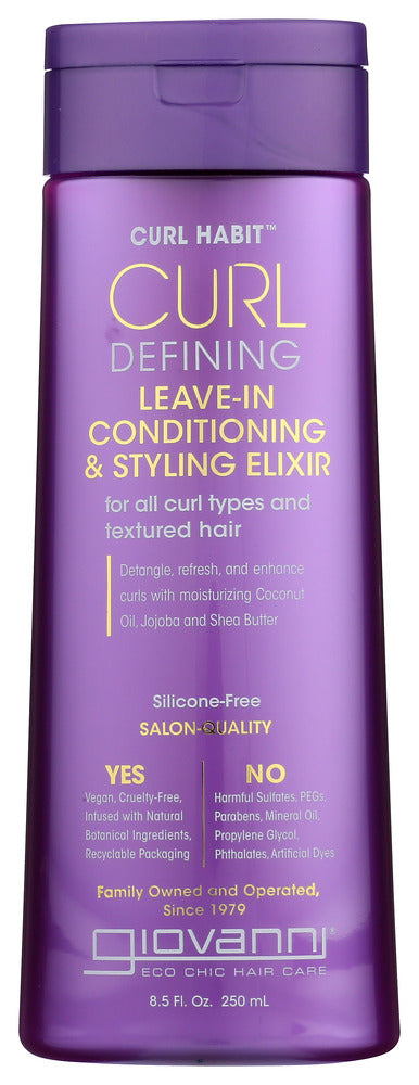 GIOVANNI COSMETICS: Curl Habit Curl Defining Leave In Conditioner, 8.5 fo - No Brand For Less