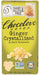 Crystallized Australian ginger in rich Belgian dark chocolate
