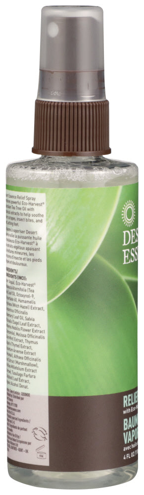 DESERT ESSENCE: Tea Tree Spray Relief, 4 oz - No Brand For Less 