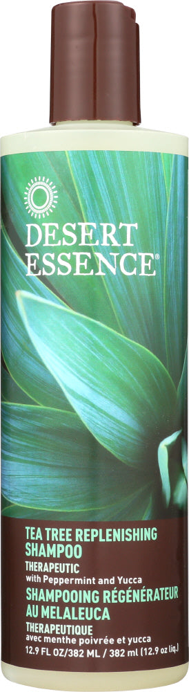 DESERT ESSENCE: Shampoo Tea Tree Replenishing, 12.9 fl oz - No Brand For Less