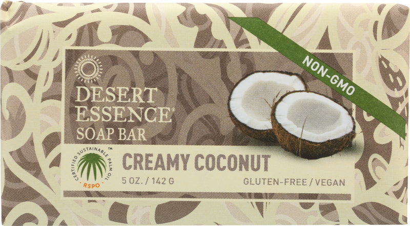 DESERT ESSENCE: Soap Bar Creamy Coconut, 5 oz - No Brand For Less