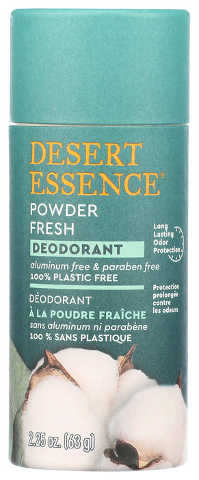 DESERT ESSENCE: Powder Fresh Deodorant, 2.25 oz