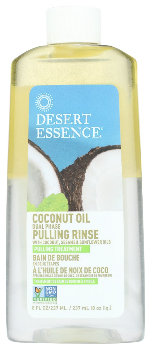 Inspired by the ancient Ayurvedic practice of oil pulling, this dual phase pulling rinse formulated with Organic Virgin Coconut Oil, Organic Sesame and Organic Sunflower Oil helps remove impurities from teeth and gums, while freshening breath with pure Australian Tea Tree, Wintergreen and Spearmint Oils.