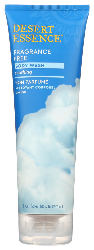 DESERT ESSENCE: Body Wash Fragrance Free, 8 fl oz - No Brand For Less