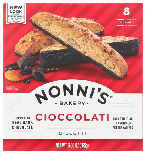 NONNIS: Cioccolati Biscotti, 6.88 oz