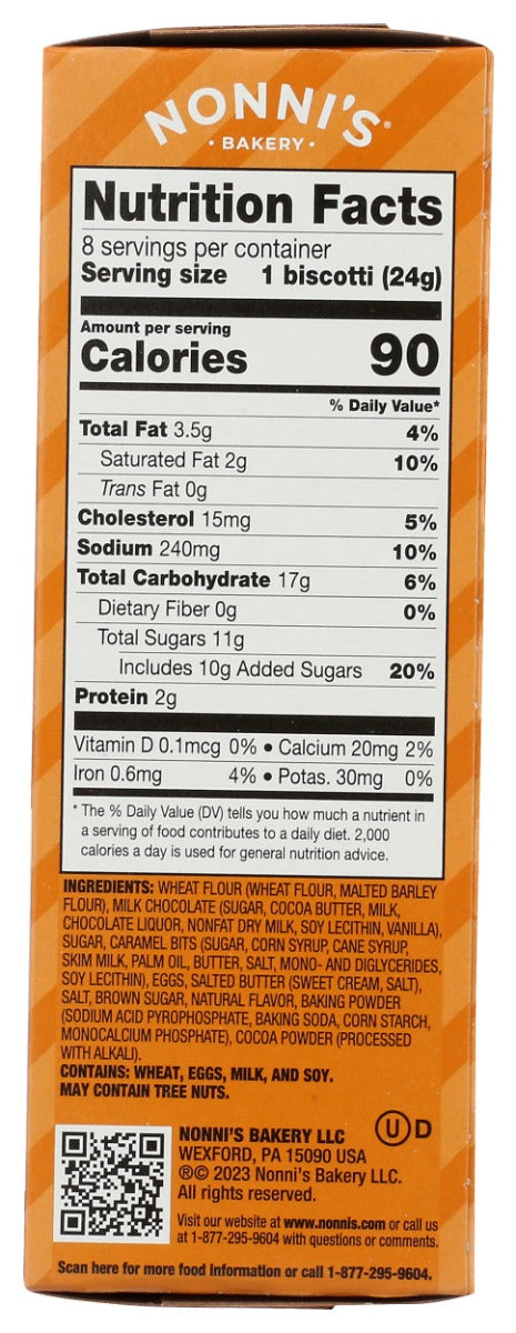 NONNIS: Salted Caramel Biscotti, 6.72 oz
