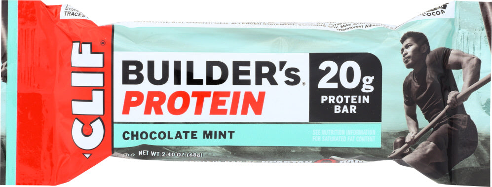 CLIF BUILDER: Protein Bar Chocolate Mint, 2.4 oz
