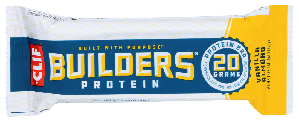 CLIF BUILDER: Protein Bar Vanilla Almond, 2.4 oz