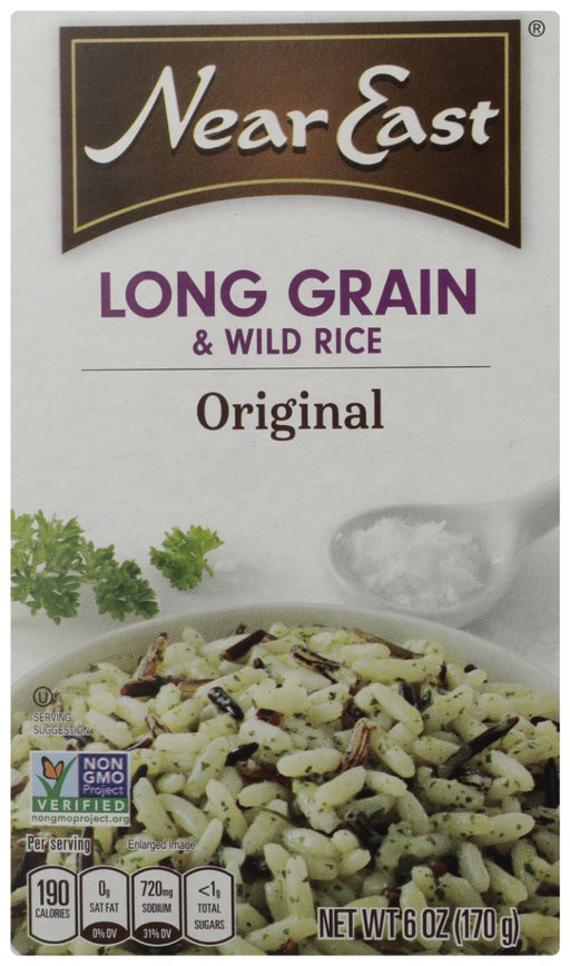 This classic combination of wild and long grain rice, blended with onions, garlic and spices is the perfect complement to special meals, holidays and family gatherings.Near East Long Grain &amp; Wild Rice Mix is Kosher Certified *OU*.