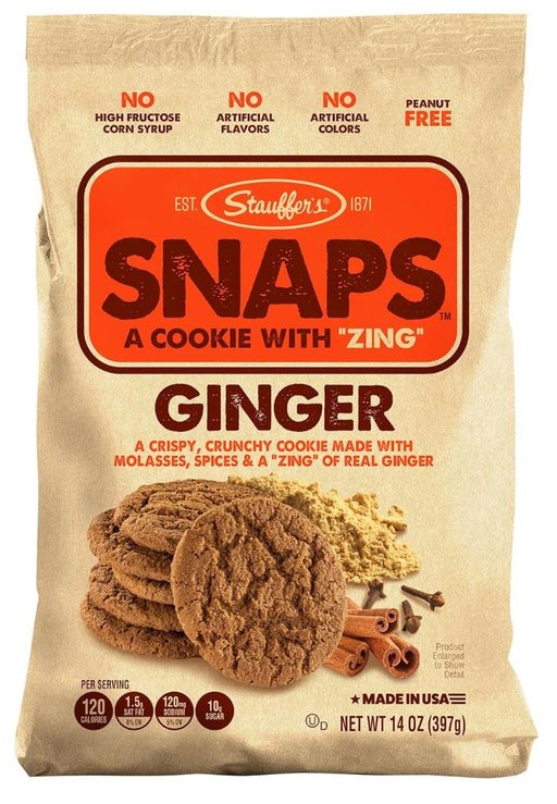 Original Recipe Ginger Snaps made with real ginger, cinnamon, allspice, and cloves. Enjoy crunchy Ginger Snaps with a hot beverage or a glass of milk.
