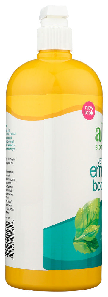 ALBA BOTANICA: Very Emollient Bath & Shower Gel Sparkling Mint, 32 oz