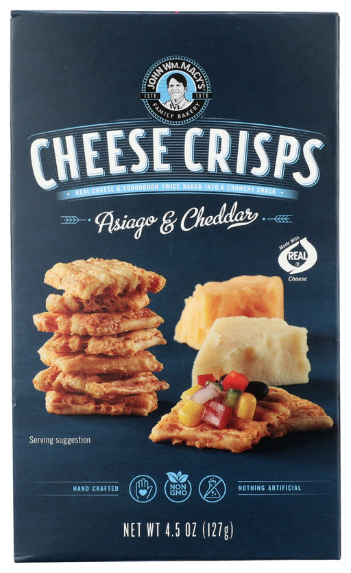 MACYS: Cheese Crisp Asiago Cheddar, 4.5 oz