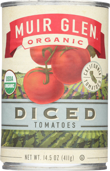 MUIR GLEN: Organic Diced Tomatoes, 14.5 oz