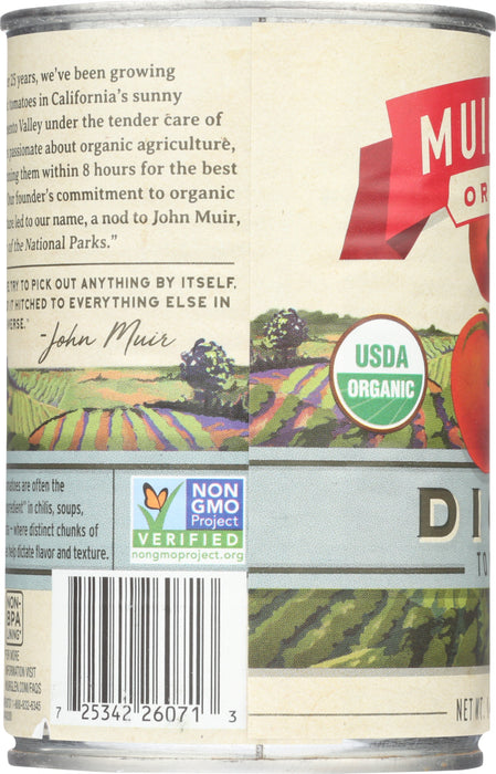 MUIR GLEN: Organic Diced Tomatoes, 14.5 oz
