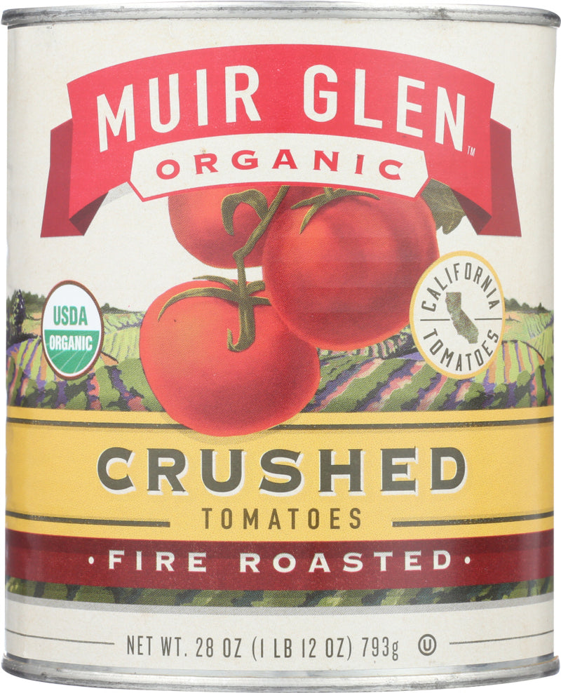 MUIR GLEN: Fire Roasted Crushed Tomatoes, 28 oz