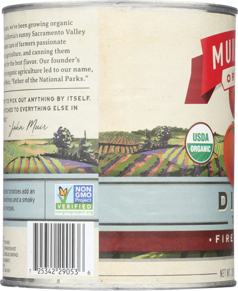 MUIR GLEN: Organic Diced Tomatoes Fire Roasted, 28 oz