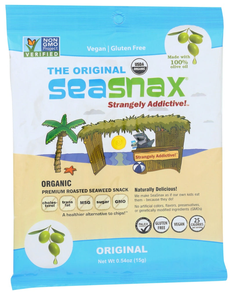 SeaSnax is an award winning premium roasted seaweed snack for the entire family,&nbsp; We begin with sustainably-grown organic seaweed and roast it to perfection with just a touch of organic extra virgin olive oil and a pinch of sea salt.
