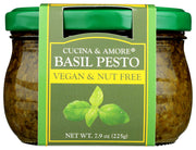 CUCINA & AMORE: Basil Pesto Vegan Nut Free, 7.9 oz