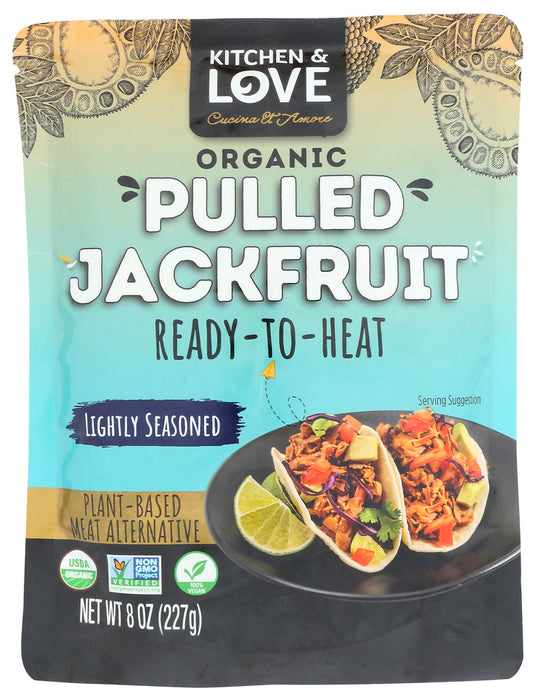 KITCHEN AND LOVE: Lightly Seasoned Organic Pulled Jackfruit, 8 oz