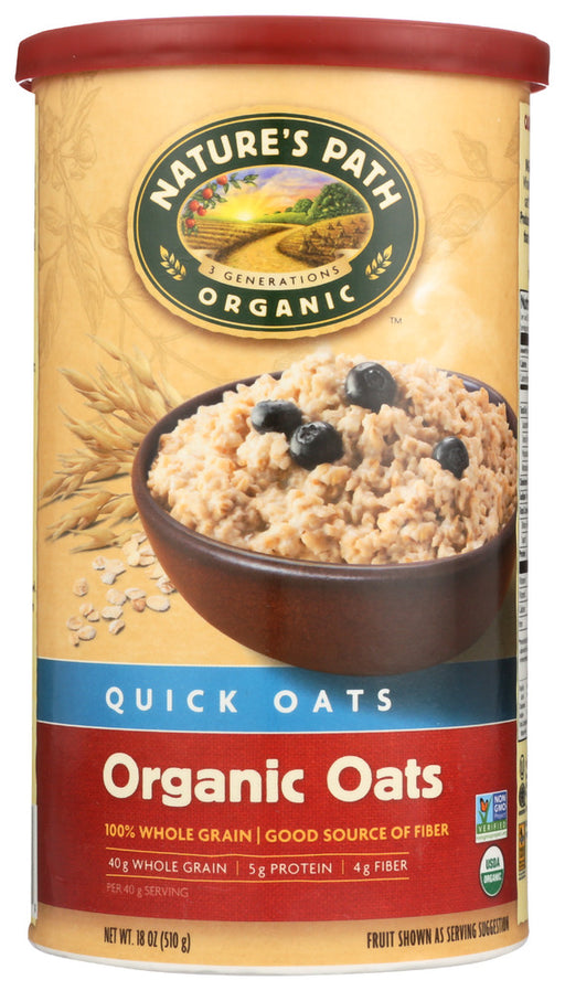 COUNTRY CHOICE: Organic Quick Oats, 18 oz - No Brand For Less 