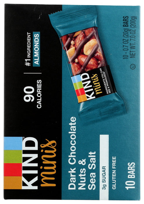 KIND: Dark Chocolate Nuts and Sea Salt Minis, 7 oz