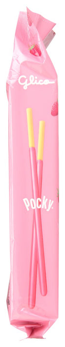 GLICO: Strawberry Cream Covered Biscuit Sticks, 3.81 oz