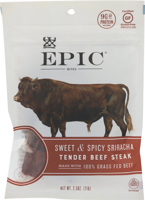 EPIC: Sweet And Spicy Sriracha Beef Bites, 2.5 oz