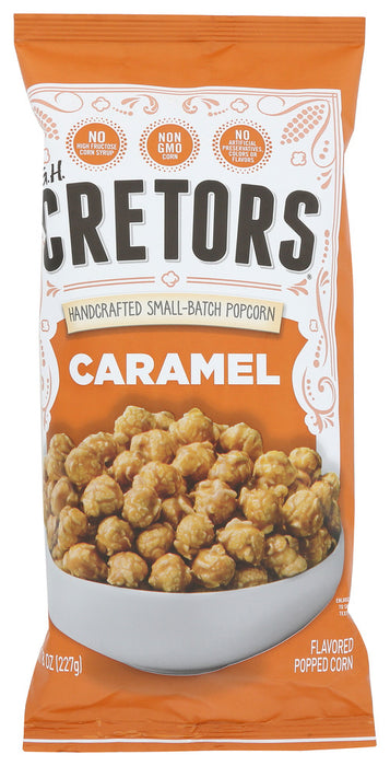 G.H. CRETORS: Popped Corn Just The Caramel, 8 oz