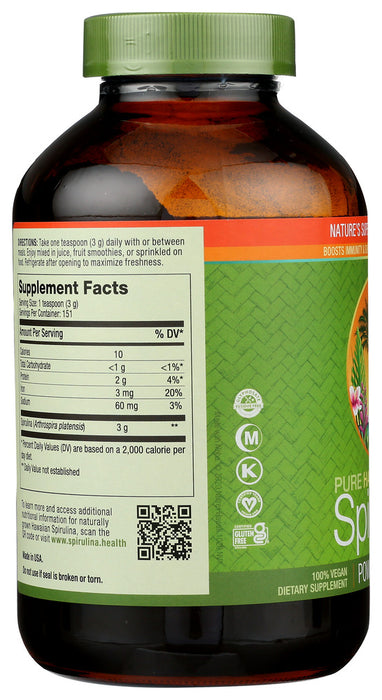 NUTREX: Spirulina Powder, 16 oz