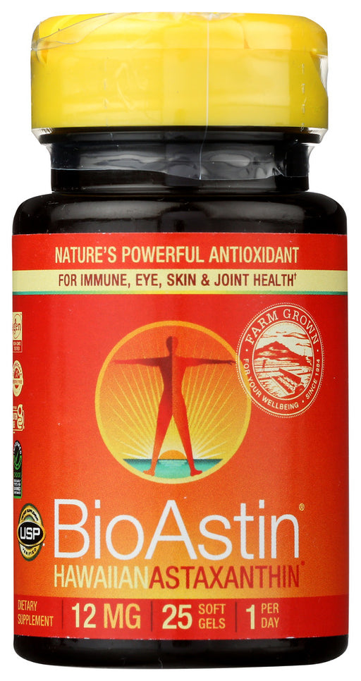 The super strength 12mg BioAstin Astaxanthin is the best way to get your daily intake of astaxanthin in one simple dose. Anyone familiar with the importance of antioxidants should add this powerful supplement to their daily diet routine. Being one of the most powerful antioxidants in existence, astaxanthin has been shown to have a wide range of health benefits when taken consistently.