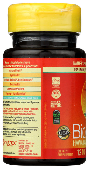 NUTREX: BioAstin Hawaiian Astaxanthin Dietary Supplement Nature's Strongest Antioxidant, 25 Sg