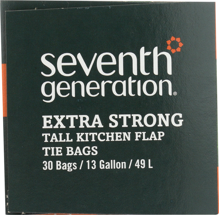 SEVENTH GENERATION: Tall Kitchen Bags 13 Gallon 2-Ply, 30 pc