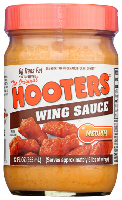 HOOTERS: Medium Wing Sauce, 12 oz