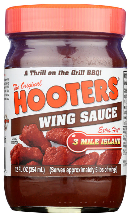 HOOTERS: 3 Mile Island Extra Hot Wing Sauce, 12 oz