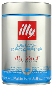 ILLYCAFFE: Ground Espresso Decaffeinated Coffee, 8.8 oz